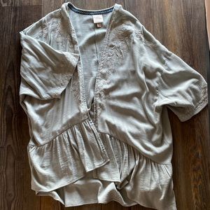 Knox Rose Light/Pale Green Cardigan/Shawl